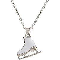 LIKGREAT Ice Skate Necklace for Girls Ice Skating Charm Necklace Exquisite Figure Skating Accessories for Girls Gifts