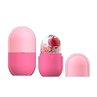 Coolnice Mini ice Cube Roller - Silicone Skin Care ice Roller for face & Eye Puffiness Relief Beauty gua sha Facial Tools Massage ice Mold cryo Cube ice Roller Best Women’s Gift (Pink)