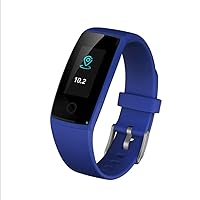 BAILAI Smart Bracelet Watch, Bracelet for Men and Women, Anti-Watercolor Screen to Measure Heartbeat (Color : Blue)