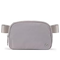 Pander Everywhere Belt Bag for Women, Fashion Waist Packs, Crossbody Bags, Everywhere Belt Bag with Adjustable Strap (Light Grey, US)