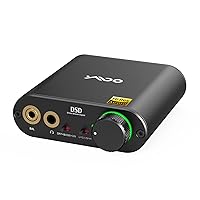YMOO Portable Headphone Amp DAC, DSD512 and 768K/32Bit, 16Ω-600Ω/35mW/Hi-Res Hi-Fi Desktop DAC for PC Headphone Out/iPhone, 3.5mm/4.4 mm/Optical/Coaxial Output for Windows/Android/IOS/PS5/Home Audio