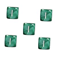 ERINGOGO 5pcs Acrylic Dice Toy Game Dices Board Game Dice Multi-Sided Dices Dice Layouts Number Dices Game Playing Props Party Accessories Entertainment Dices Six Sides Game Props