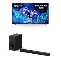 Sony OLED 65 inch BRAVIA XR A80K Series 4K Ultra HD TV: Smart Google TV with Dolby Vision HT-S400 2.1ch Soundbar with Powerful Wireless subwoofer