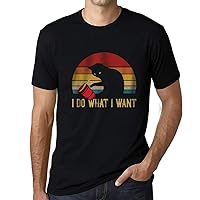 Men's Graphic T-Shirt I Do What I Want Cat Sunset Eco-Friendly Limited Edition Short Sleeve Tee-Shirt Vintage