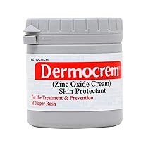 DERMOCREM ‐ Diaper Rash Cream for Baby, Soothes, Heals, and Protects, Relief and Treatment of Diaper Rash, Zinc Oxide Cream (4.4 Oz.(125 G)