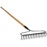 A.M. Leonard Bow Rake with Ash Handle - 16.5 Inches/16 Tines