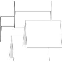 Ohuhu 200 Blank A7 White Cards and Envelopes + 100 Blank A6 White Cards and Envelopes