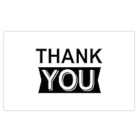 50Pcs Black And White Formal Thank You Cards Classic Note Cards For Business Customer Appreciation Special Decor Thank You Cards