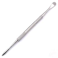 Stainless Steel Double-Sided Spear Point & Smoother Scoop Wax & Clay Sculpting Tool (Pack of 1)
