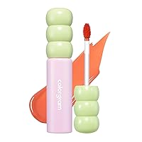 COLORGRAM Fruity Glass Tint 01 Flashing Apricot | Glossy Dewy Lip Gloss, Highly Pigmented Apricot Coral Shade with Glowing effect, Buildable & Blendable 0.11 Oz.