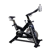 Body-Solid Endurance (ESB250) Indoor Cycling Bike - Heavy-Duty Frame, 44lb Flywheel, Road Style Pedals, Adjustable Seat and Handlebars, Transport Wheels
