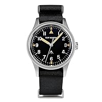 San Martin 36mm VH31 Quartz Movement Men Pilot Watch Sweep Second Series Nylon Strap Stainless Steel Watches