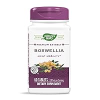 Nature's Way Standardized Boswellia, 40% Boswellic Acids per Serving, TRU-ID Certified, Vegetarian, 60 Tablets, Pack of 2
