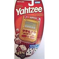 YAHTZEE Electronic Handheld Game RED/GOLD EDITION (Includes Instructions)
