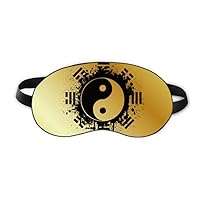 China Taichi Eight Diagram Ink Sleep Eye Shield Soft Night Blindfold Shade Cover