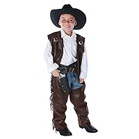 UNDERWRAPS Boy's Cowboy Costume White and Brown