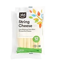365 by Whole Foods Market, Cheese String Mozzarella 12 Count, 12 Ounce