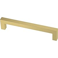 Franklin Brass P46646K-523-B3 Simple Modern Square 5-1/16 in. (128 mm) Satin Gold Cabinet Drawer Pull (30-Pack)