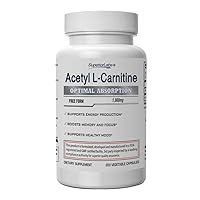 Superior Labs | Acetyl L-Carnitine 1000mg | 200 caps | Maximum Absorption | Pure Vegetable Capsules | Zero Synthetic Additives | Superior Absorption