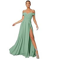 Dresses for Women - Prom Dress Cold Shoulder Split Thigh Dress Prom Dress