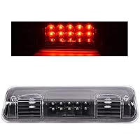 GRAND ORANGE LED Third Brake Light Compatible with Ford F150 2004-2008 /Fit Ford Explorer Sport Trac 2007-2010 /Fit Ford Lobo 2004-2008 Pickup Tail Light Assembly Smoked Lens White Housing