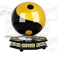 Magnetic Levitation Floating Taichi Ball 360° Rotating Maglev Yin Yang Eight Diagrams Ball Anti Gravity LED Light Lamp - Fengshui Gifts, Home Office Desk Decor (Eight Diagrams Base)
