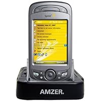 Amzer Desktop Cradle with Extra Battery Charging Slot for HTC Mogul 6800 - Black