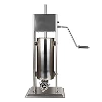 Churreras Churros Filler Maker Machine Stainless Steel Commercial Manual Spanish Churro Maker Doughnut Machine with 1 solid mould 2 hollow abrasives and 1handle (7L/15.4LB)