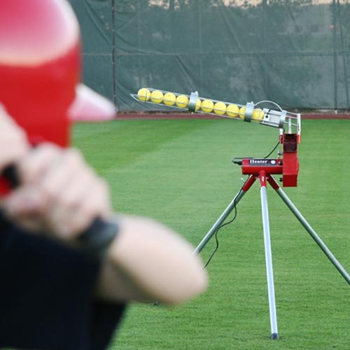 Heater Sports Heavy Duty Baseball Pitching Machine with Bonus Ball Feeder for Kids, Teens, Adults, Little League, Pitch League