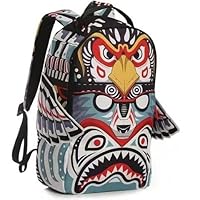 Kite wing backpack creative doodle shark mouth backpack