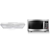 COSMO COS-5MU30 30 in. Under Cabinet Range Hood + TOSHIBA EM925A5A-SS 0.9 Cu Ft Countertop Microwave Oven