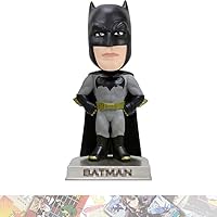 B a t m a n : Wacky Wobblers Bobble Head Figure Bundle with 1 Comics Theme Compatible Trading Card (07017)