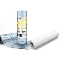 VViViD Transfer Tape (12in x 50ft) and DECO65 Gloss White Craft Vinyl (11.8