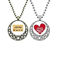 Traditional Japanese Sushi Cruisine Pendant Necklace Mens Womens Valentine Chain