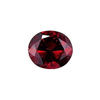 Garnet Color Cubic Zirconia AAA Quality 5x7mm Diamond Cut Oval Shape 50 pcs Loose Gemstone