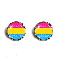 Fashion Jewelry Pan Pride Cuff Earring Flag Pansexual Cosplay