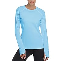 DAYOUNG Womens UPF 50+ UV Sun Protection Running Hiking Outdoors Performance Long Sleeve Hoody T-Shirt