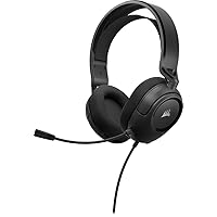 HS35 v2 Multiplatform Wired Gaming Headset – Flexible Omni-Directional Microphone – Universal 3.5mm Connection – PC, Mac, PS5, PS4, Xbox, Nintendo Switch, Mobile – Carbon