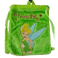 Disney Tinker Bell Plushy Drawstring Backpack - Green