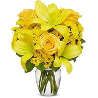 DELIVERY BY FRIDAY, MAY 10th GUARANTEED IF ORDER PLACED BY 5/9 BEFORE 2PM EST From You Flowers - Good Morning Sunshine with Glass Vase (Fresh Flowers) Mother's Day, Birthday, Anniversary, Get Well,