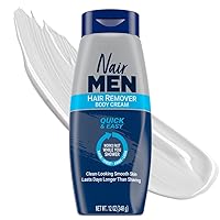 Men Body Cream Hair Remover, Body Hair Removal Cream, 12 oz