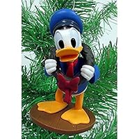 Mickeys Christmas Carol Donald As Fred PVC Figure Holiday Tree Ornament Figurine Doll Toy