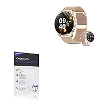 BoxWave Screen Protector Compatible with Iaret Smart Watch I50 (1.32 in) - ClearTouch ImpactShield (2-Pack), Impenetrable Screen Protector Flexible Film