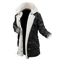 Blingsoul Real Lambskin Swedish Bomber Coat - Sherpa Lined Leather Jacket Fur Coats