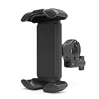 Bike Phone Fixed Holder Motorcycle Handlebar Phone Holder Scooter Phone Mount with 360° Rotation Anti Shake Using ABS Material Mounting Base for 3.5-6.5 Inch Smartphone