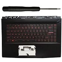Laptop Replacement Keyboard Fit MSI GF63 US Layout with C Shell Palmrest Cover
