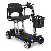 Golden Technologies Buzzaround Carry On Fold-Flat Travel Lithium Battery Mobility Scooter (Blue)