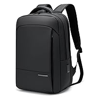 Anti Theft Travel Laptop Backpack Men Women, Victoriatourist Business Work Laptop Backpacks with Zipper Automatic Locking, Water Resistant Backpack Computer Bag Bookbag Fits 15.6 Inch Notebook (Black)