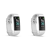 Master Massage Equipment S5 Fitness Tracker Watch with IP68 Waterproof, Activity Tracker with Heart Rate, Sleep Monitor, Sedentary Reminder, Calorie Counter, and Notification Reminder Silver