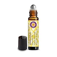 Deve Herbes Mandarin Essential Oil (Citrus reticulata) Pre Diluted Ready to Use Roll-on Blend for Aromatherapy and Topical Skin Application for Kids and Adults 10ml (0.33 oz)